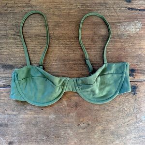 ACACIA Hadley Top green check size medium